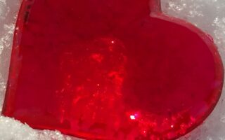 HD wallpaper valentines cards two heart shaped accessories  valentine s day  snow  love  background 1