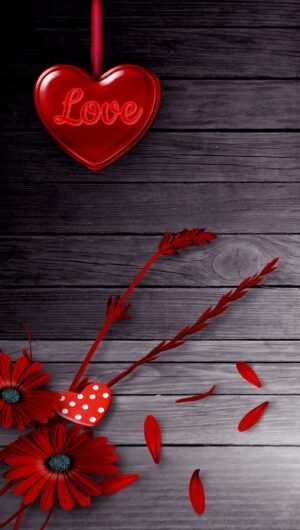 HD wallpaper valentines day wallpaper iphoneheart flowers background image valentines day wood romantic