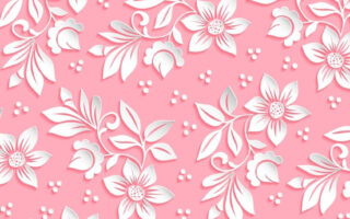 HD wallpaper white petaled flowers wallpaper background pink pattern the volume valentines day