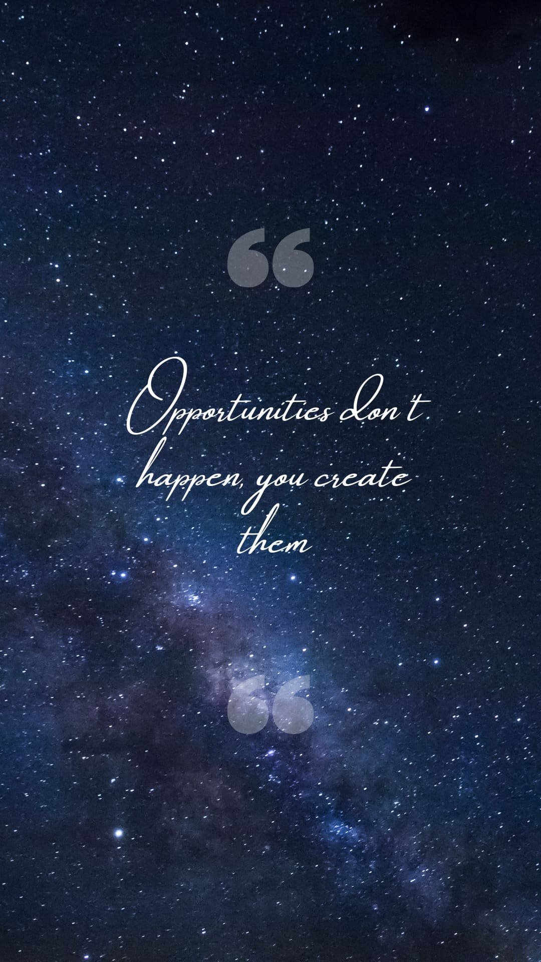 Opportunities dont happen you create themiphone 13 pro max wallpaper