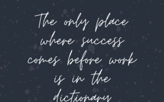 The only place where success comes before work is in the dictionaryiphone 13 wallpaper