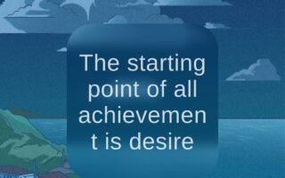 The starting point of all achievement is desireiphone 13 wallpaper
