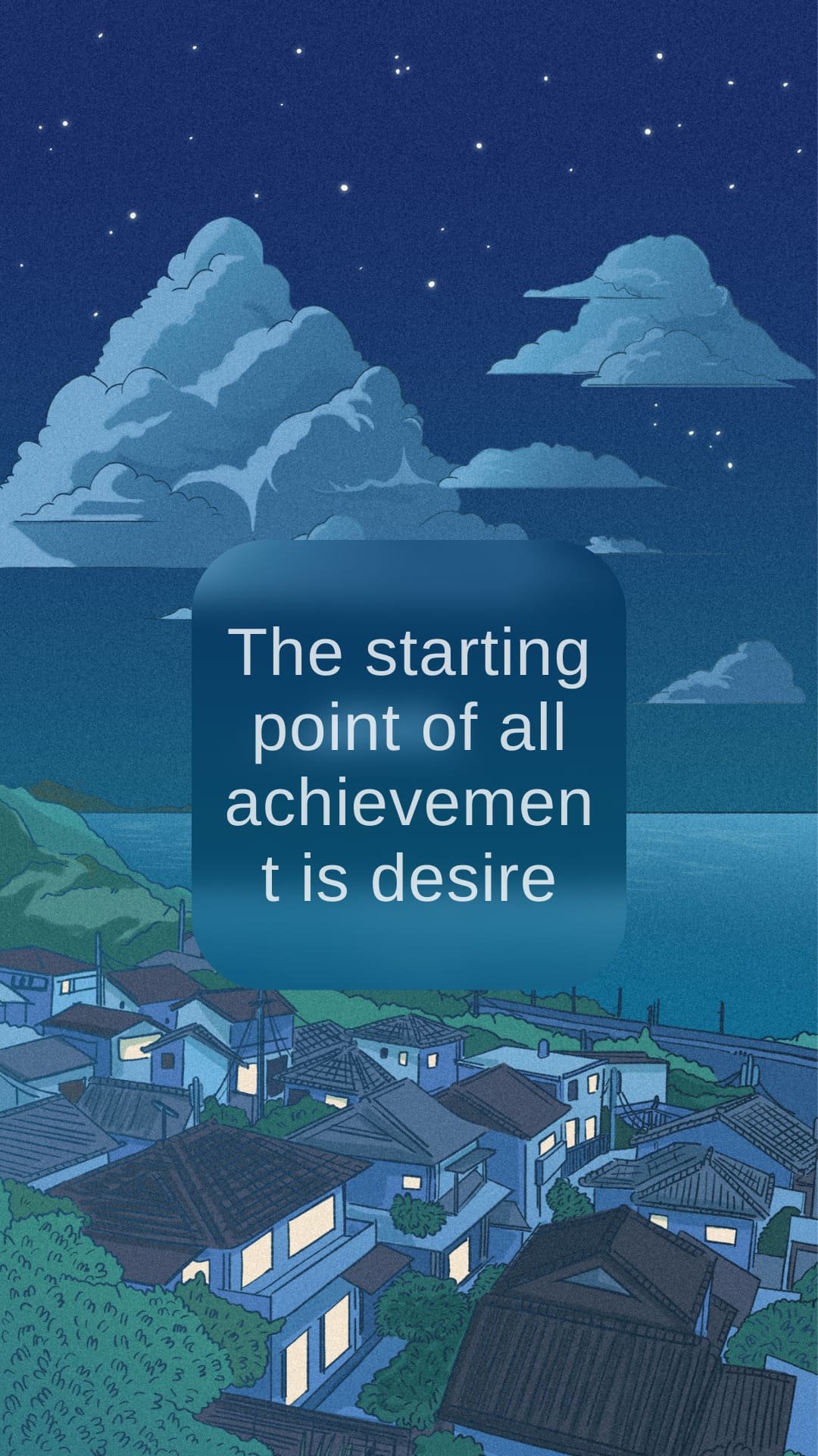 The starting point of all achievement is desireiphone 13 wallpaper