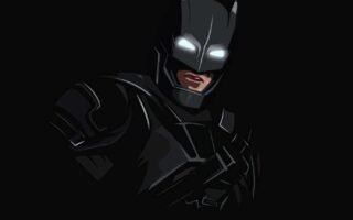 4K Batman dark minimal iPhone Wallpaper