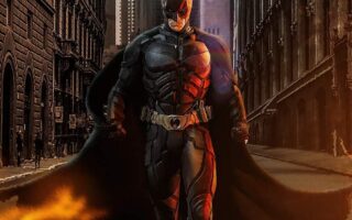 4K Batman in City iPhone Wallpaper