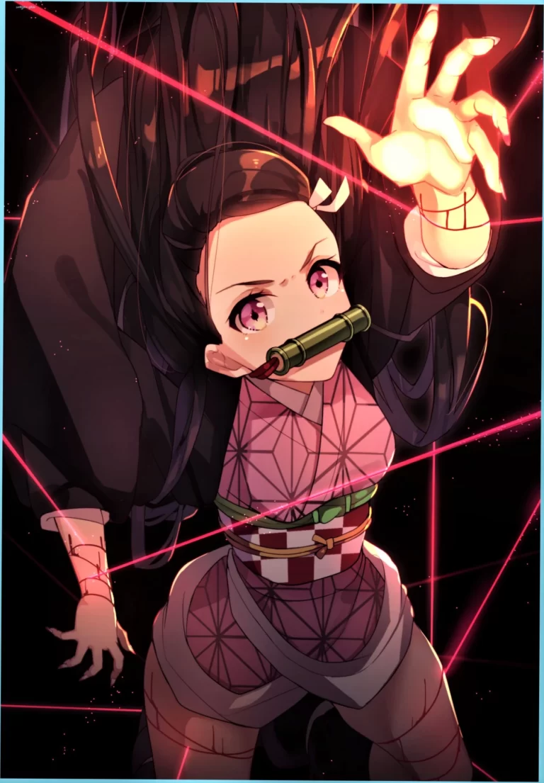 4K Demon Slayer Nezuko Wallpaper Kimetsu no yaiba Anime iPhone Wallpapers 1 1