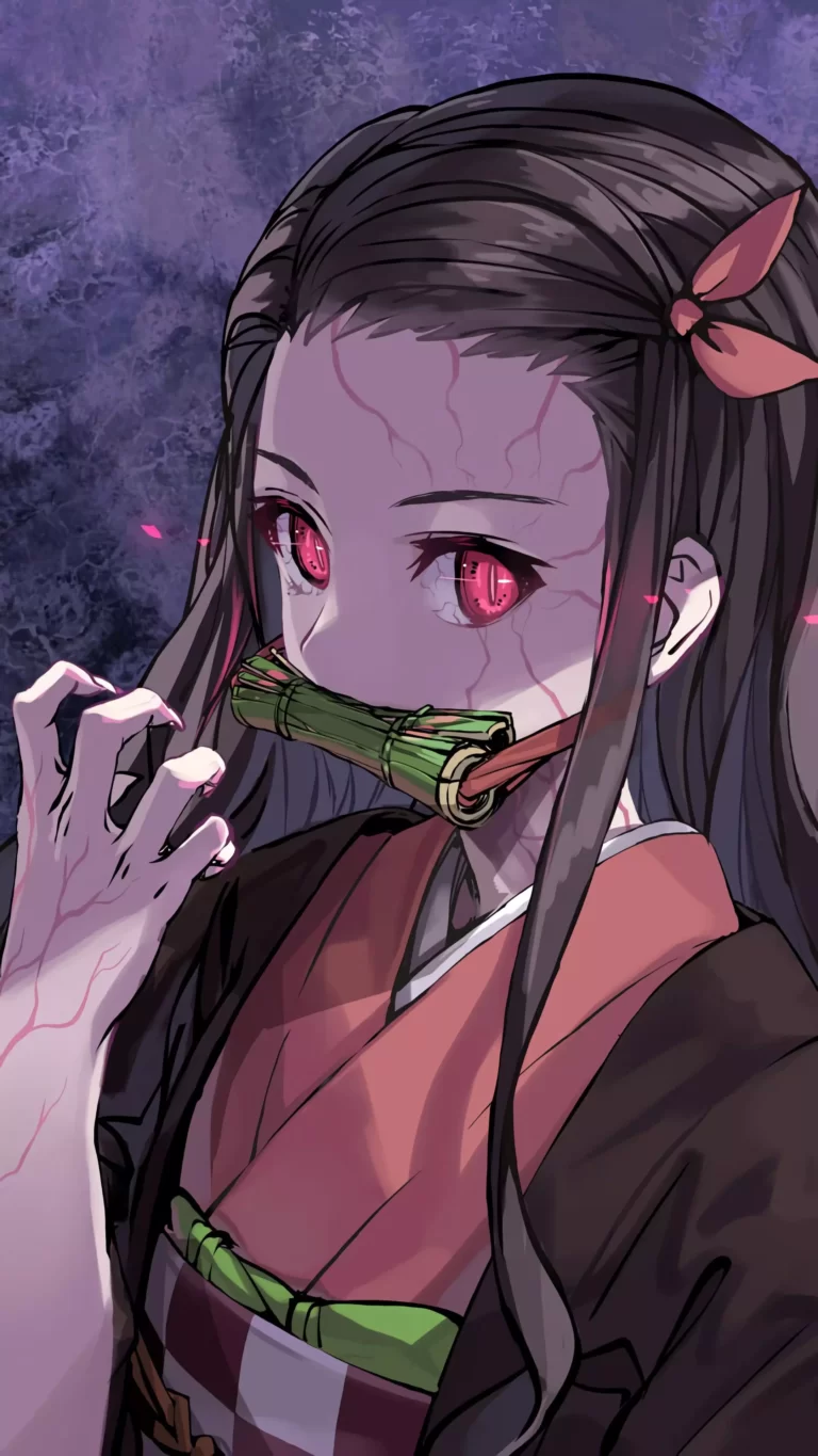 4K Demon Slayer Nezuko Wallpaper Kimetsu no yaiba Anime iPhone Wallpapers 1 scaled