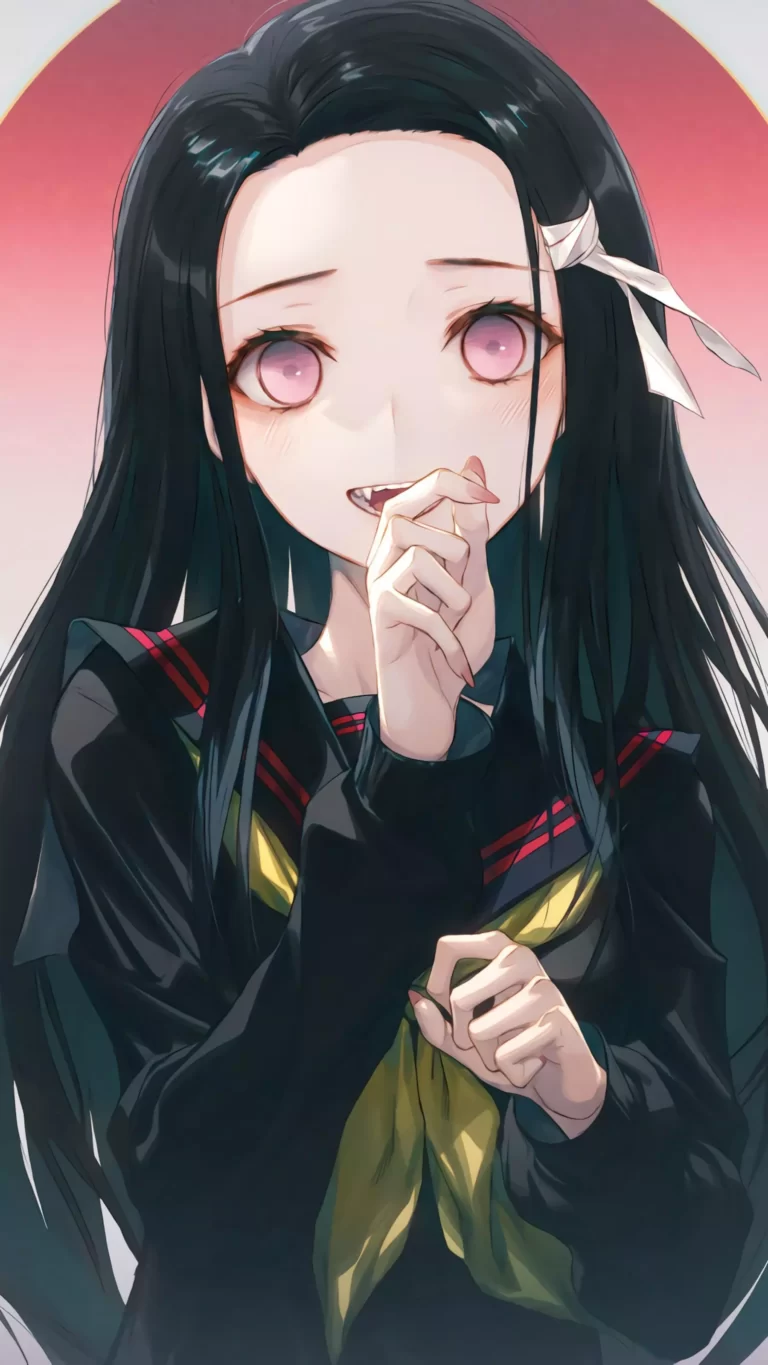 4K Demon Slayer Nezuko Wallpaper Kimetsu no yaiba Anime iPhone Wallpapers Digital Art  scaled