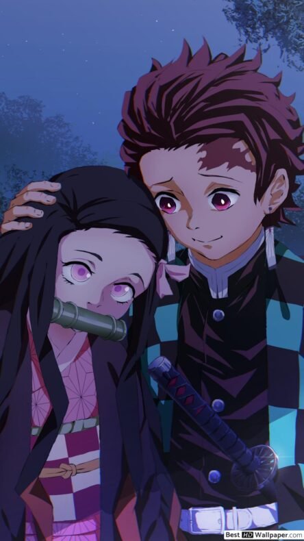 Super Cute Demon Slayer Nezuko Wallpaper Kimetsu no yaiba Anime iPhone ...