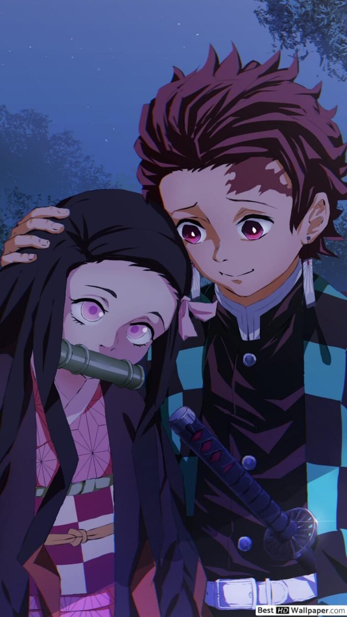 Super Cute Demon Slayer Nezuko Wallpaper Kimetsu no yaiba Anime iPhone ...