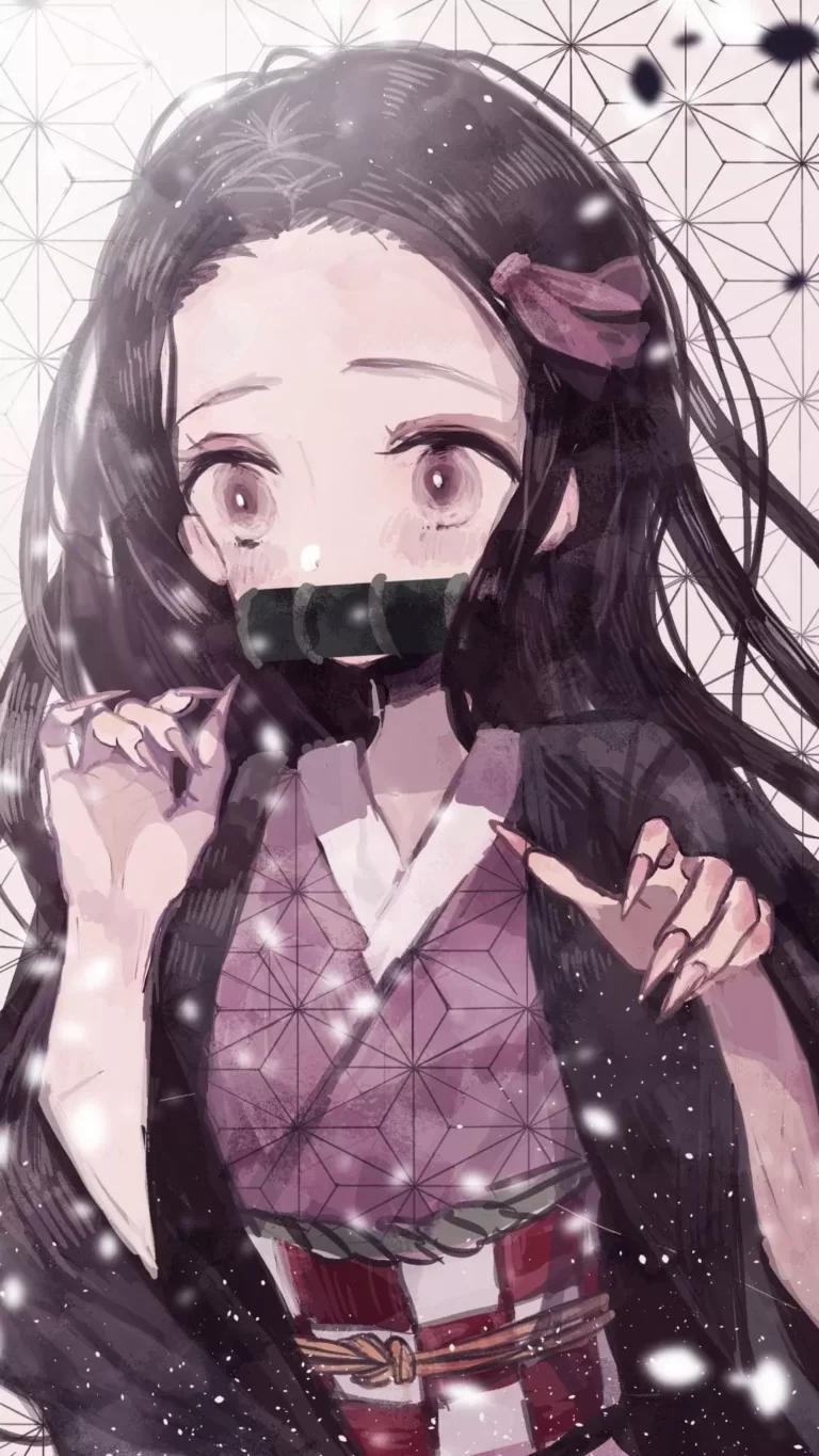 4K Kamado Demon Slayer Nezuko Wallpaper Kimetsu no yaiba Anime iPhone Wallpapers Digital Art