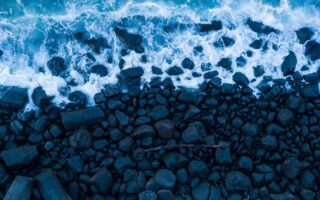 4K Waterfall Rocks HD iPhone Wallpaper scaled