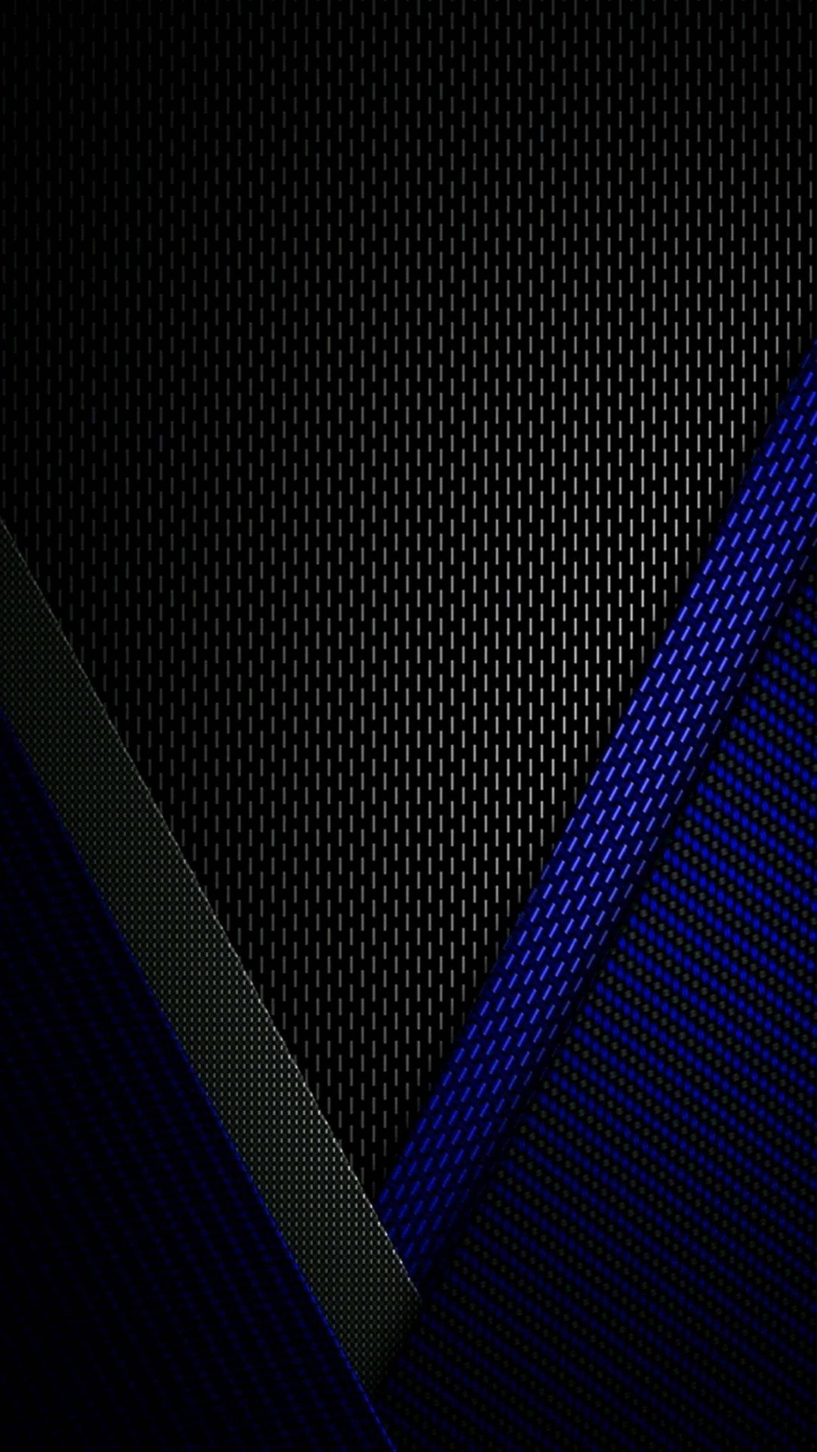 4K-iPhone 13 Wallpaper-Black-Blue-Abstract-Shape