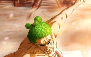 4K wallpaper Roronoa Zoro One Piece anime built structure architecture iphone 13 wallpaper