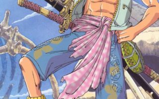 4K wallpaper anime character male one piece roronoa zoro iphone 13 wallpaper