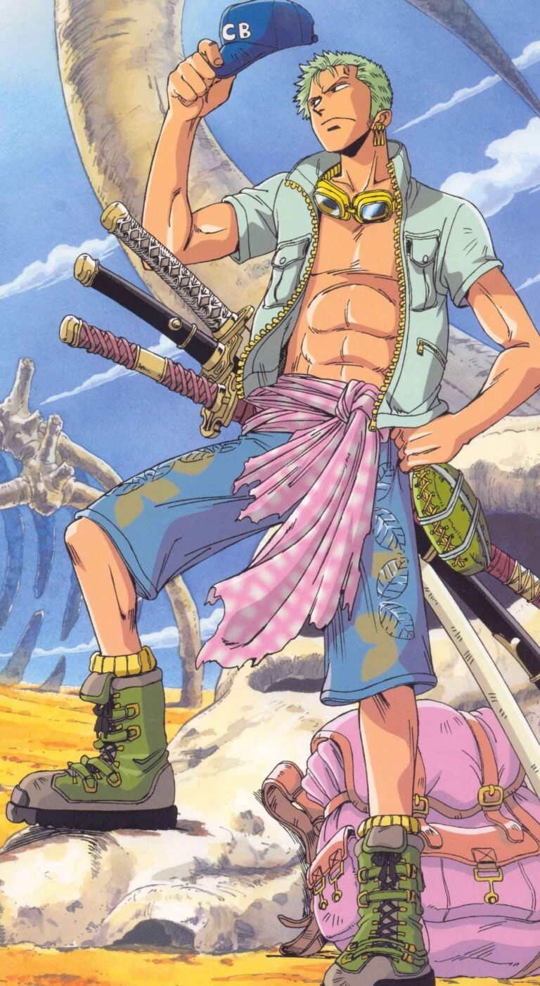 4K wallpaper anime character male one piece roronoa zoro iphone 13 wallpaper