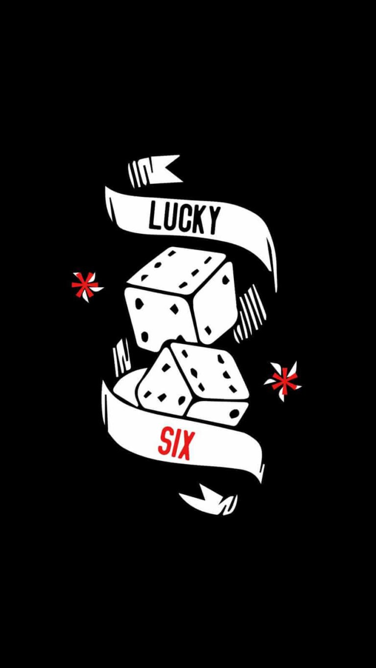 Awesome HD Quote Lucky Six iPhone Wallpaper