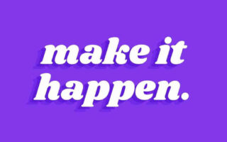 Awesome HD Quote Make it happen iPhone Wallpaper