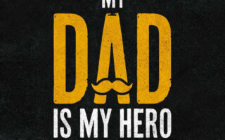 Awesome HD Quote My Dad is my Hero iPhone 13 Wallpaper