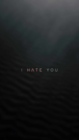 Best HD Quote I Hate you so much iPhone 13 Wallpaper