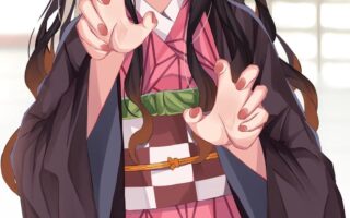 Digital Art 4K Demon Slayer Nezuko Wallpaper Kimetsu no yaiba Anime iPhone Wallpapers