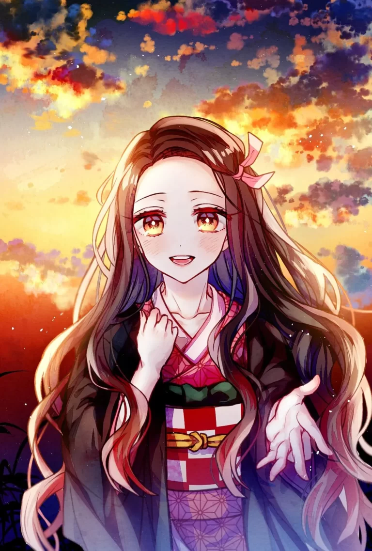 Digital Art demon slayer nezuko wallpaper 4K kimetsu no yaiba iPhone Wallpapers
