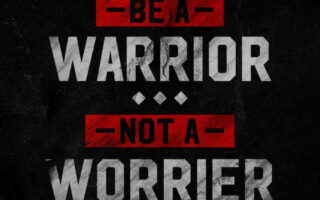 Full HD Quote Be a Warrior iPhone Wallpaper