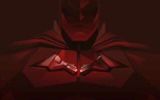 HD Batman red minimal iPhone Wallpaper