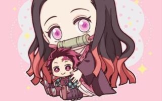HD Pink Demon Slayer Nezuko Wallpaper Kimetsu no yaiba Anime iPhone Wallpapers 2
