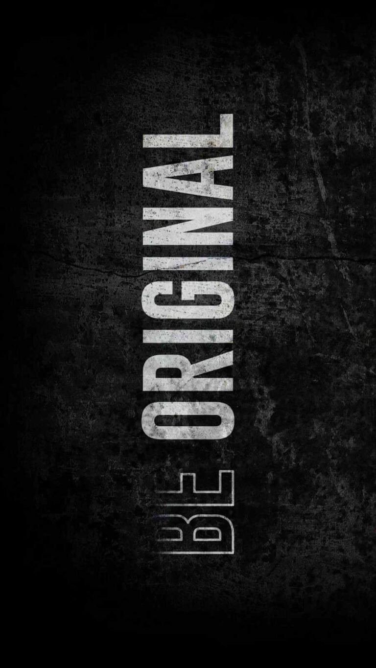 HD Quote BE Original iPhone Wallpaper