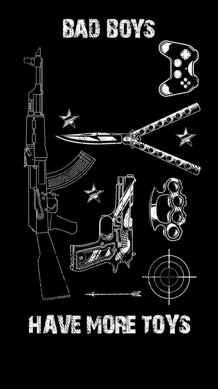 HD Quote Bad Boys Toys iPhone Wallpaper