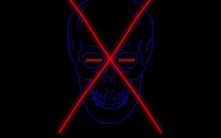 HD Quote Danger Skull iPhone Wallpaper