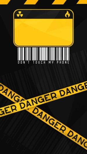 HD Quote Danger Warning Sign iPhone Wallpaper