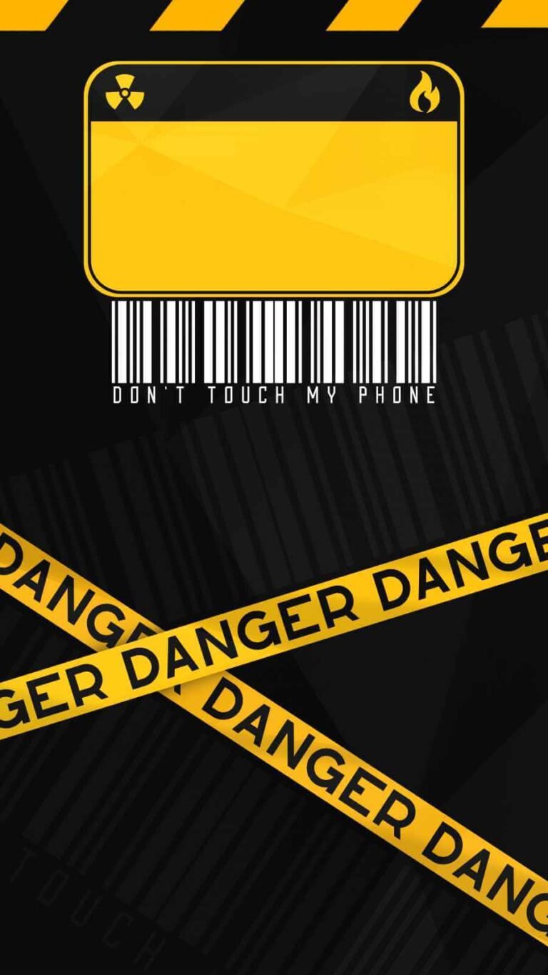 HD Quote Danger Warning Sign iPhone Wallpaper
