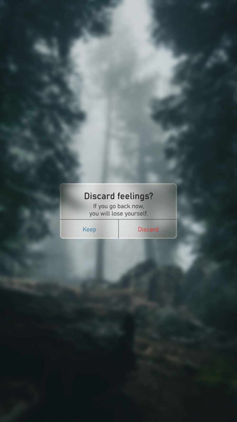 HD Quote Discard Feelings iPhone Wallpaper