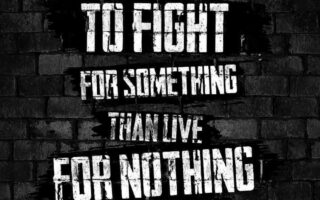 HD Quote Fight for Something iPhone Wallpaper