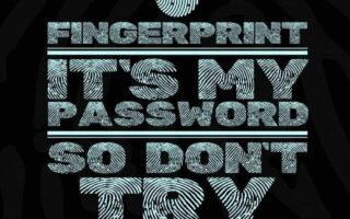 HD Quote Fingerprint is my Passwrd iPhone 13 Wallpaper