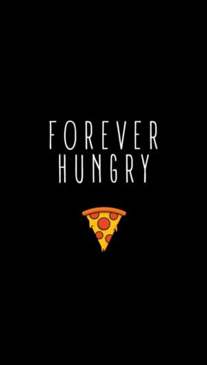 HD Quote Forever Hungry iPhone Wallpaper