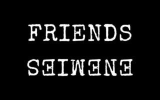 HD Quote Friends Enemies iPhone 13 Wallpaper