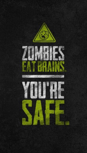 HD Quote Funny Zombie Quote iPhone 13 Wallpaper