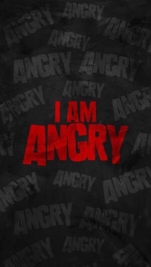 HD Quote I am Angry iPhone Wallpaper