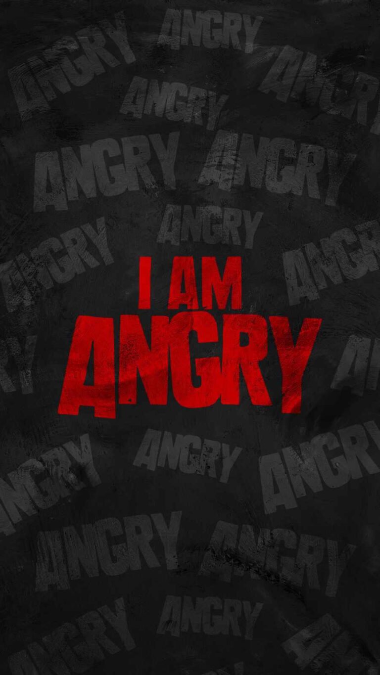 HD Quote I am Angry iPhone Wallpaper