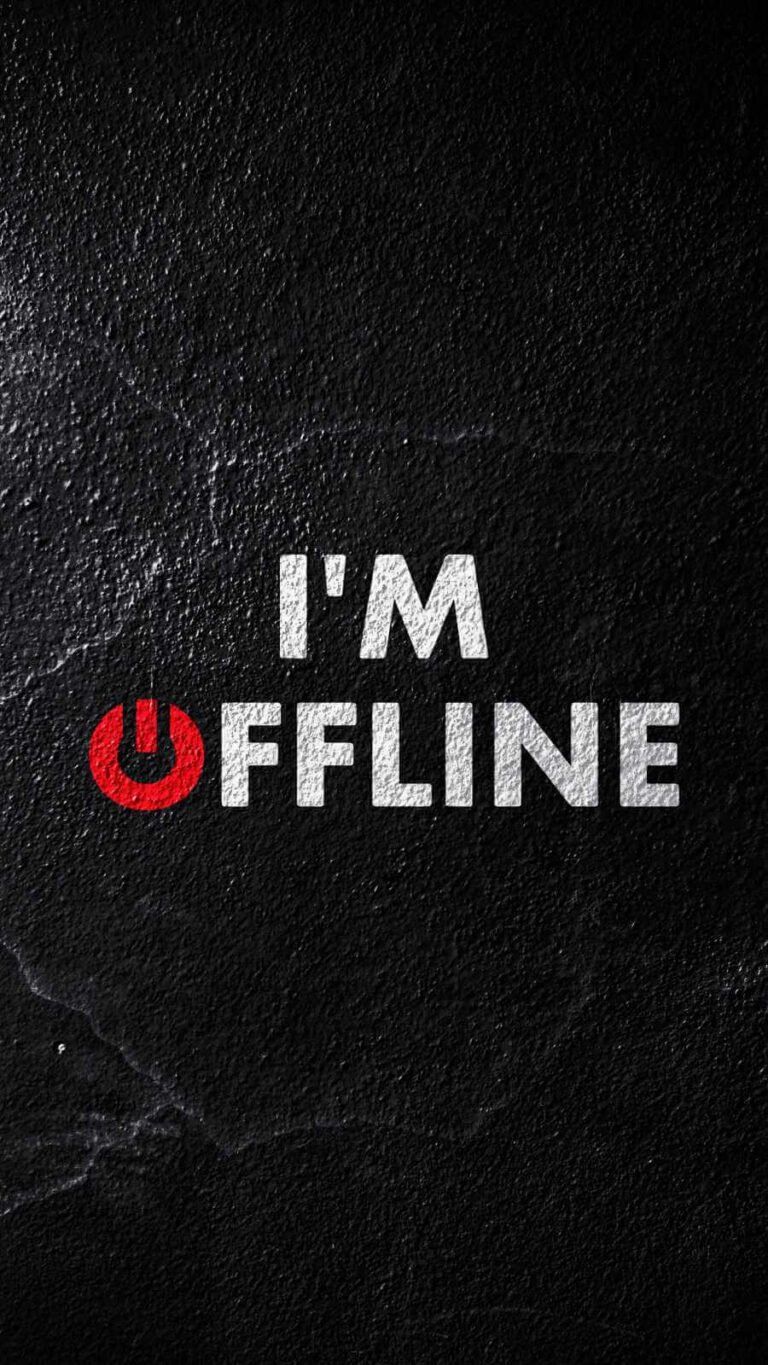 HD Quote I am Offline iPhone Wallpaper