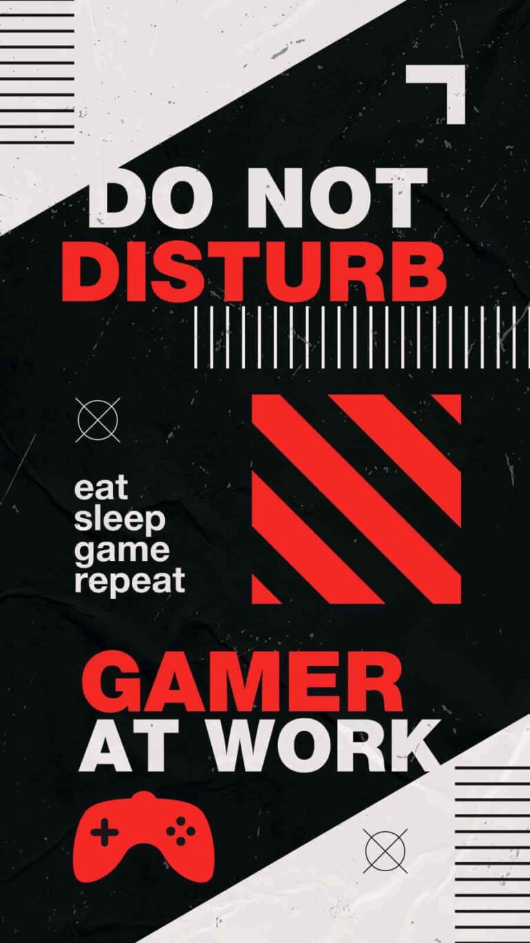 HD Quote Mobile Wallpaper and iPhone Do Not Disturb Gamer at Work