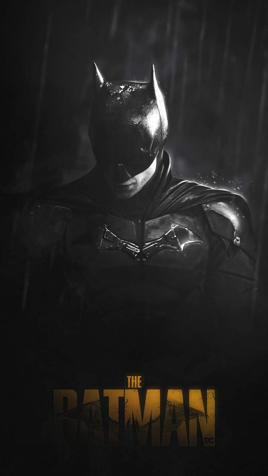 HD The Batman Monochrome iPhone Wallpaper