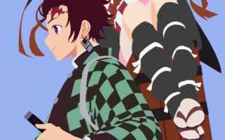 HD wallpaper Anime Demon Slayer Kimetsu no Yaiba Nezuko Kamado Tanjirou Kamado iphone 13 pro max wallpaper 4k scaled