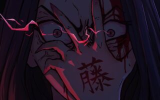HD wallpaper Kamado Nezuko Kimetsu no Yaiba red eyes illustration fan art iphone 13 pro max wallpaper 4k