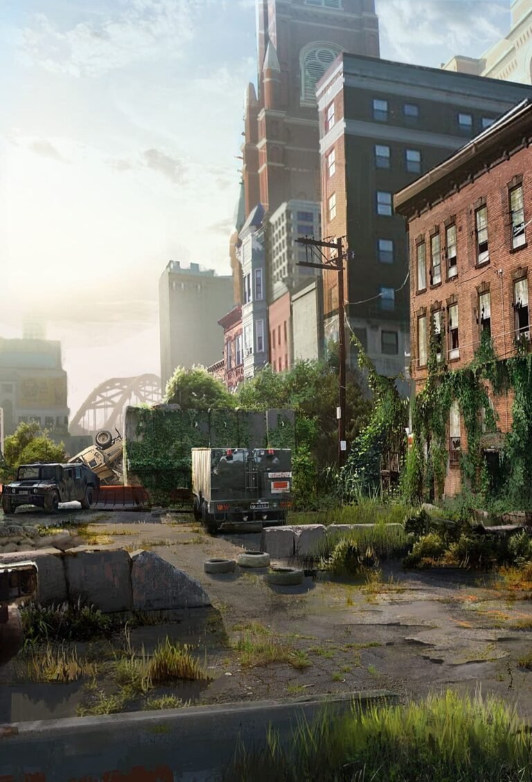 HD wallpaper brown medic car The Last of Us video games building exterior iphone 13 pro max wallpaper 4k