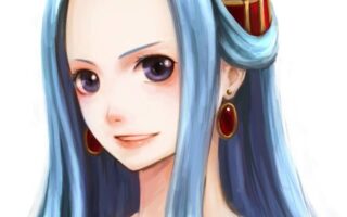 HD wallpaper one piece anime blue hair simple background nefertari vivi Anime One Piece HD Art iphone 13 wallpaper