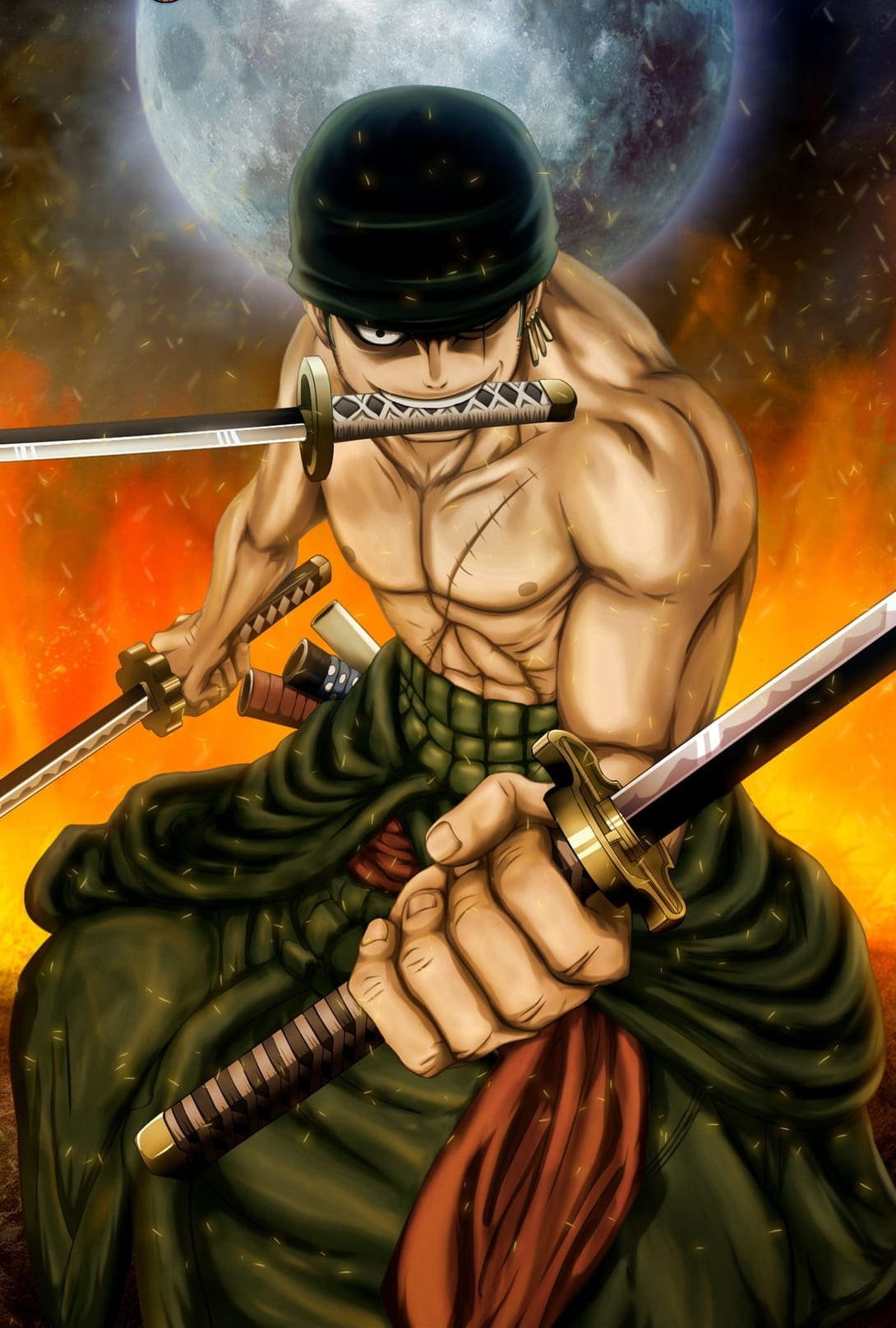 HD wallpaper one piece zoro Anime One Piece HD Art king of sword iphone 13 pro max wallpaper 4k